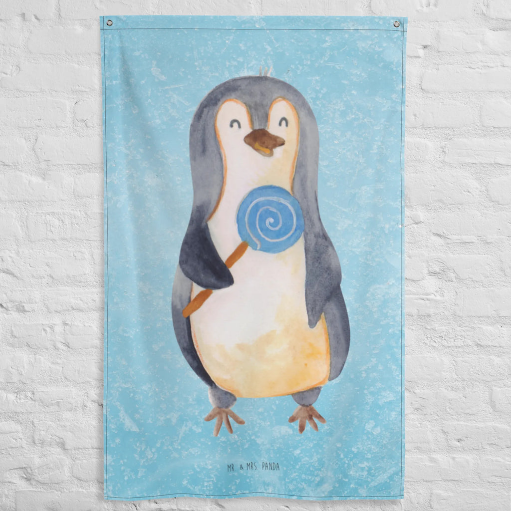 Wandteppich Pinguin Lolli Wandbehang, Dekoration, Boho, Wandteppich, Wandtuch, Wanddeko, Tapisserie, Tapestry, Wandbild, Textil-Kunst, Schmuck-Wandbehang, Wand Deko, Kinderzimmer, Kinderzimmer Wand, Kinderzimmer Deko, Kinderzimmer Wanddeko, Pinguin, Pinguine, Lolli, Süßigkeiten, Blödsinn, Spruch, Rebell, Gauner, Ganove, Rabauke