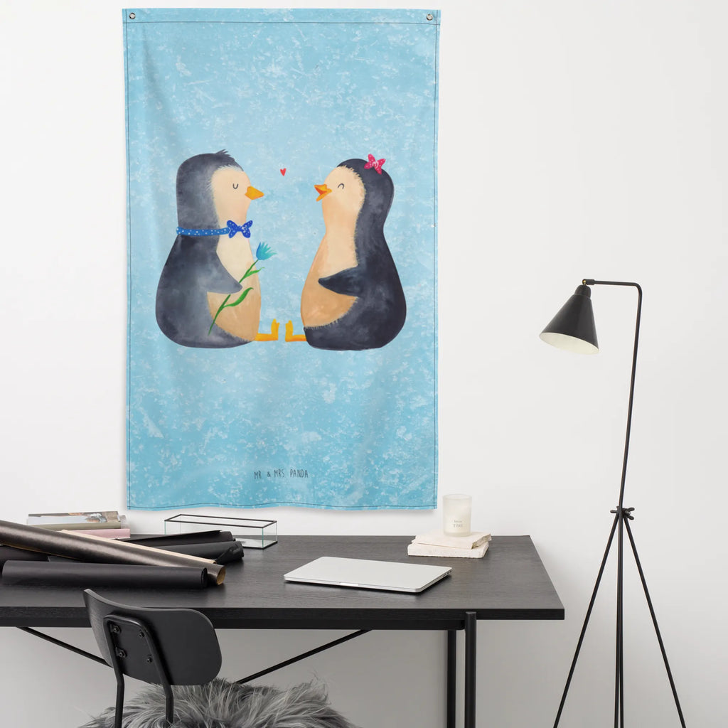 Wandteppich Pinguin Pärchen Wandbehang, Dekoration, Boho, Wandteppich, Wandtuch, Wanddeko, Tapisserie, Tapestry, Wandbild, Textil-Kunst, Schmuck-Wandbehang, Wand Deko, Kinderzimmer, Kinderzimmer Wand, Kinderzimmer Deko, Kinderzimmer Wanddeko, Pinguin, Pinguine, Liebe, Liebespaar, Liebesbeweis, Liebesgeschenk, Verlobung, Jahrestag, Hochzeitstag, Hochzeit, Hochzeitsgeschenk, große Liebe, Traumpaar