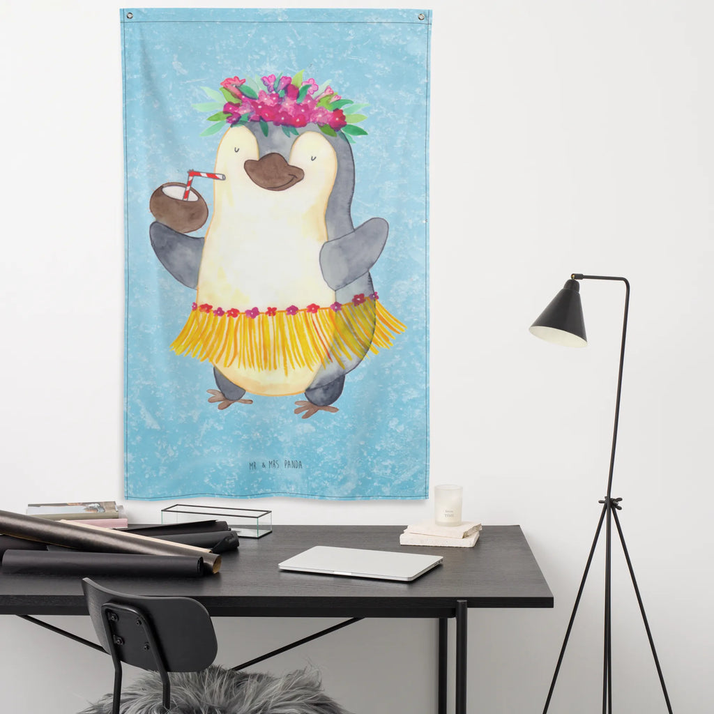 Wandteppich Pinguin Kokosnuss Wandbehang, Dekoration, Boho, Wandteppich, Wandtuch, Wanddeko, Tapisserie, Tapestry, Wandbild, Textil-Kunst, Schmuck-Wandbehang, Wand Deko, Kinderzimmer, Kinderzimmer Wand, Kinderzimmer Deko, Kinderzimmer Wanddeko, Pinguin, Aloha, Hawaii, Urlaub, Kokosnuss, Pinguine