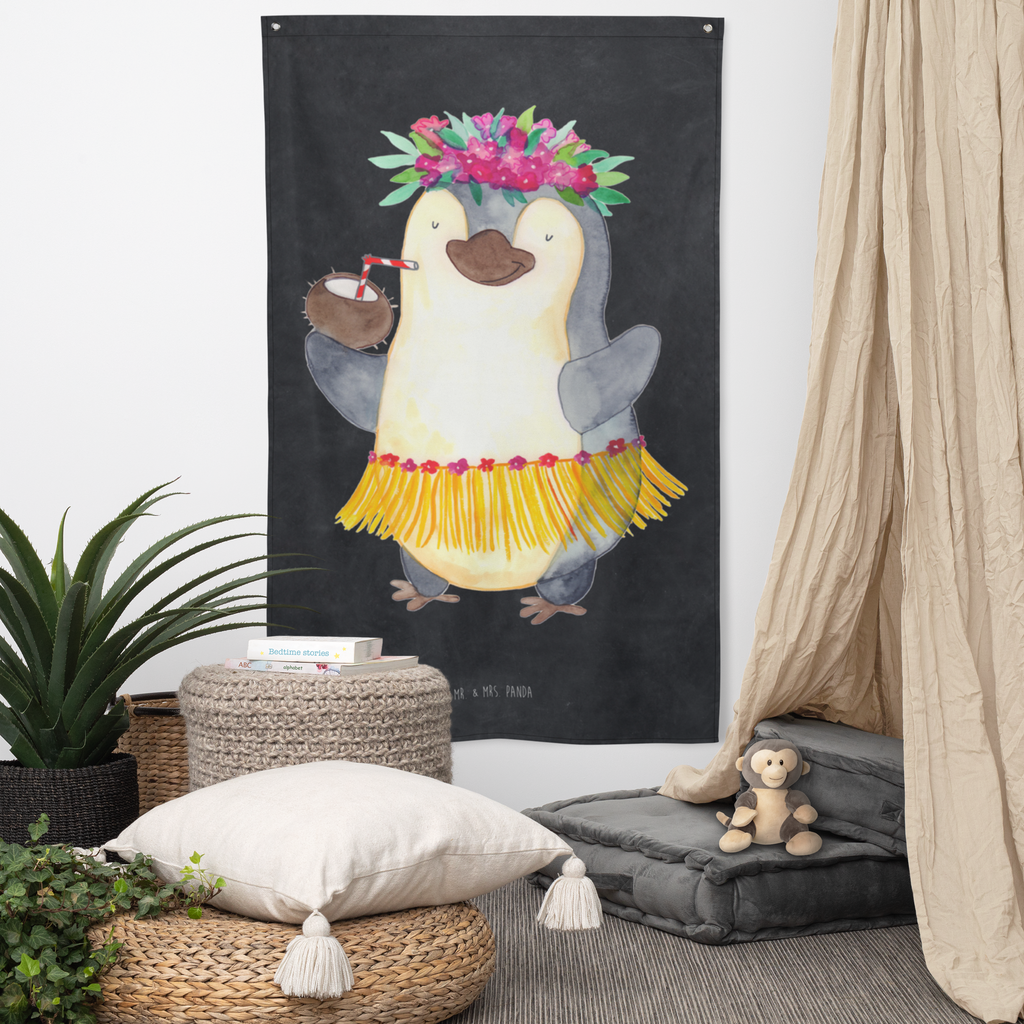 Wandteppich Pinguin Kokosnuss Wandbehang, Dekoration, Boho, Wandteppich, Wandtuch, Wanddeko, Tapisserie, Tapestry, Wandbild, Textil-Kunst, Schmuck-Wandbehang, Wand Deko, Kinderzimmer, Kinderzimmer Wand, Kinderzimmer Deko, Kinderzimmer Wanddeko, Pinguin, Aloha, Hawaii, Urlaub, Kokosnuss, Pinguine