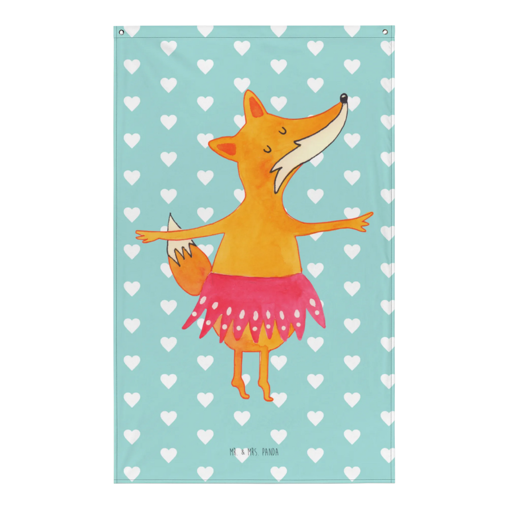 Wandteppich Fuchs Ballerina Wandbehang, Dekoration, Boho, Wandteppich, Wandtuch, Wanddeko, Tapisserie, Tapestry, Wandbild, Textil-Kunst, Schmuck-Wandbehang, Wand Deko, Kinderzimmer, Kinderzimmer Wand, Kinderzimmer Deko, Kinderzimmer Wanddeko, Fuchs, Fuchs Spruch, Füchse, Füchsin, Ballerina, Ballett, Tänzerin, Tanzen, Party, Einladung, Geburtstag