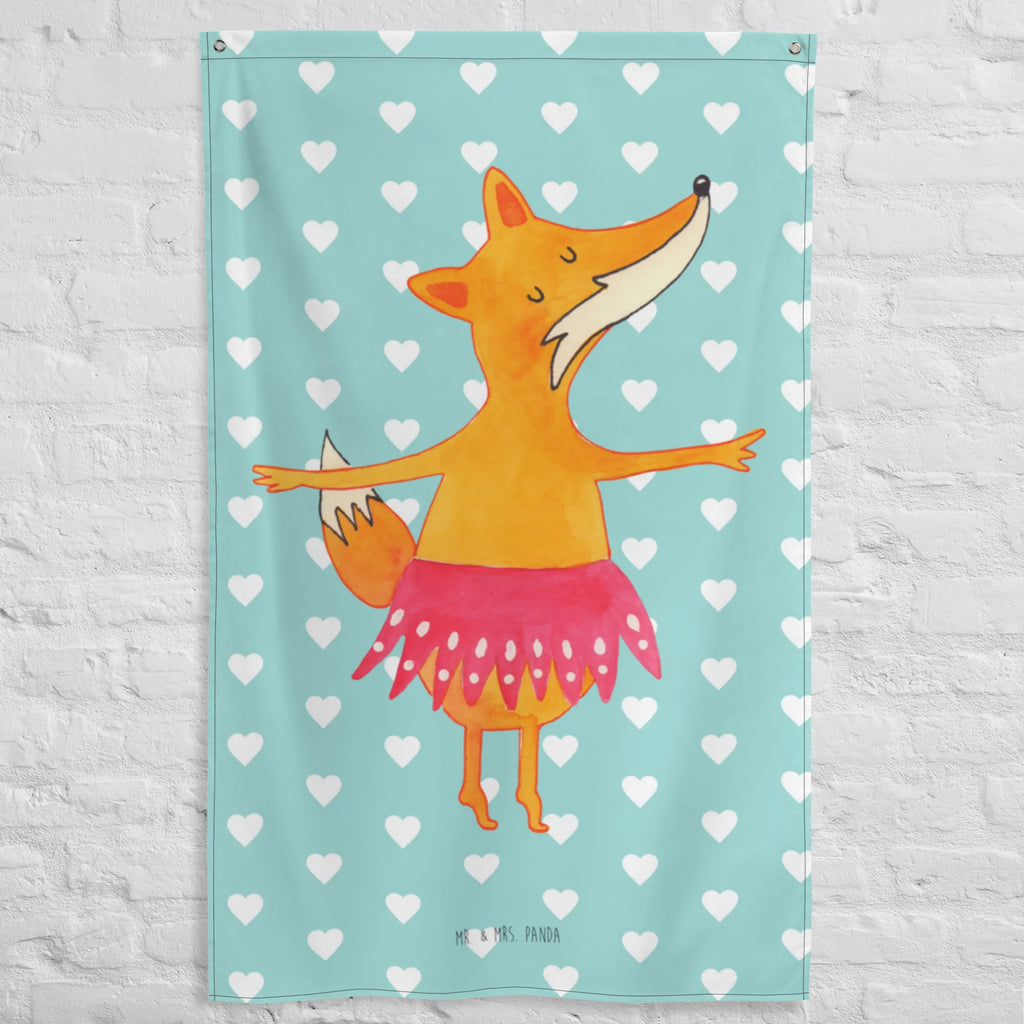 Wandteppich Fuchs Ballerina Wandbehang, Dekoration, Boho, Wandteppich, Wandtuch, Wanddeko, Tapisserie, Tapestry, Wandbild, Textil-Kunst, Schmuck-Wandbehang, Wand Deko, Kinderzimmer, Kinderzimmer Wand, Kinderzimmer Deko, Kinderzimmer Wanddeko, Fuchs, Fuchs Spruch, Füchse, Füchsin, Ballerina, Ballett, Tänzerin, Tanzen, Party, Einladung, Geburtstag