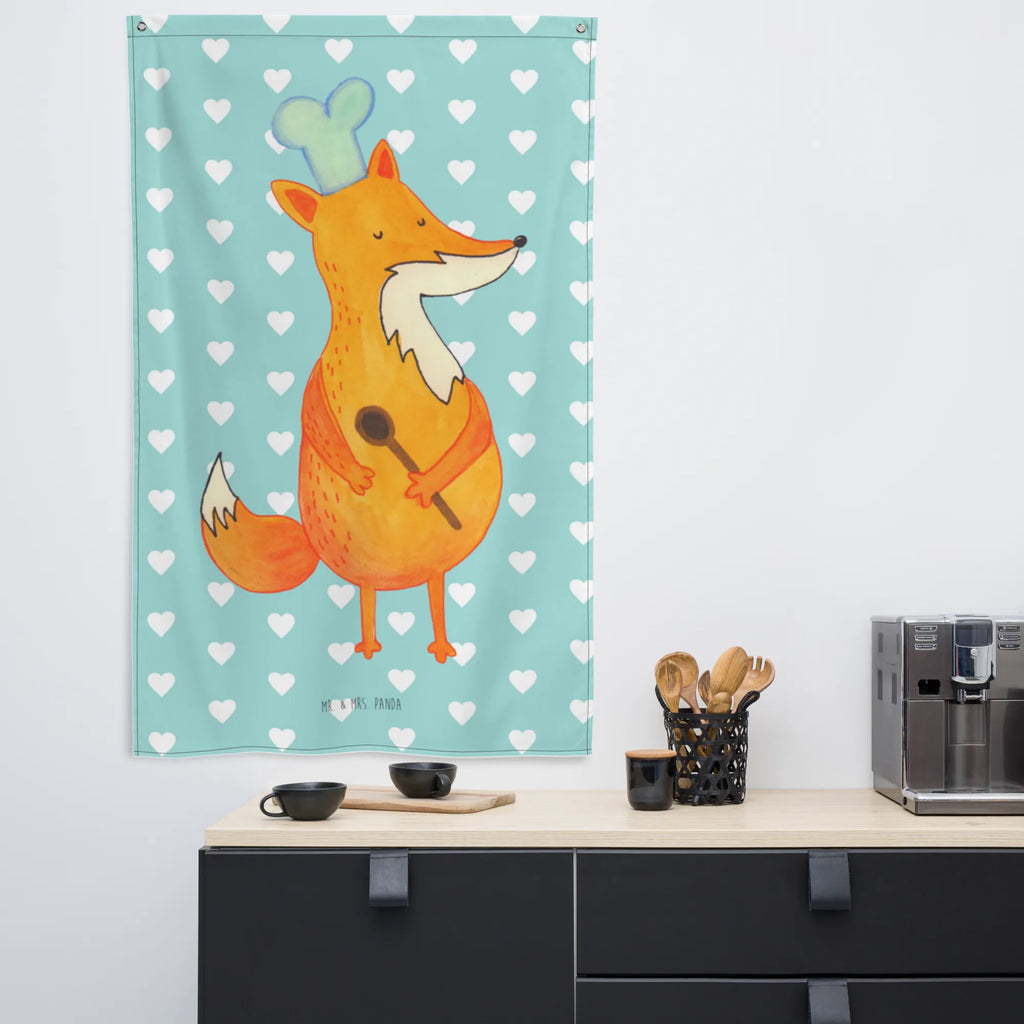 Wandteppich Fuchs Koch Wandbehang, Dekoration, Boho, Wandteppich, Wandtuch, Wanddeko, Tapisserie, Tapestry, Wandbild, Textil-Kunst, Schmuck-Wandbehang, Wand Deko, Kinderzimmer, Kinderzimmer Wand, Kinderzimmer Deko, Kinderzimmer Wanddeko, Fuchs, Füchse, Koch Geschenk, Küche Spruch, Küche Deko, Köche, Bäcker, Party Spruch, Spruch lustig, witzig