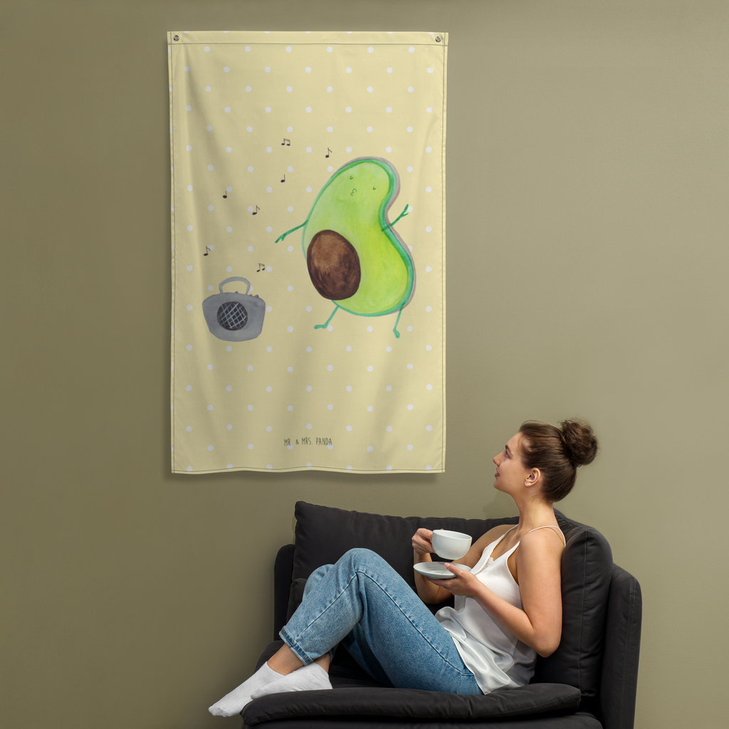 Wandteppich Avocado tanzt Wandbehang, Dekoration, Boho, Wandteppich, Wandtuch, Wanddeko, Tapisserie, Tapestry, Wandbild, Textil-Kunst, Schmuck-Wandbehang, Wand Deko, Kinderzimmer, Kinderzimmer Wand, Kinderzimmer Deko, Kinderzimmer Wanddeko, Avocado, Veggie, Vegan, Gesund