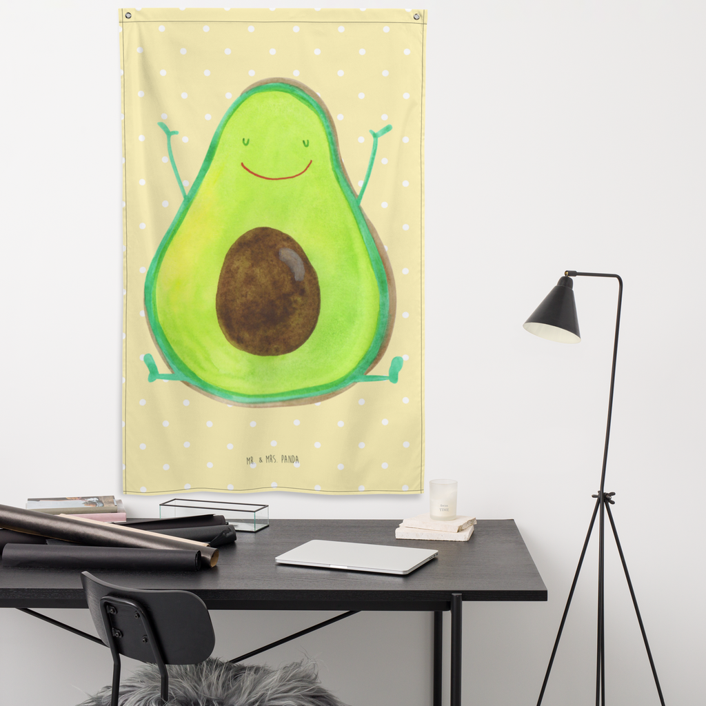 Wandteppich Avocado Happy Wandbehang, Dekoration, Boho, Wandteppich, Wandtuch, Wanddeko, Tapisserie, Tapestry, Wandbild, Textil-Kunst, Schmuck-Wandbehang, Wand Deko, Kinderzimmer, Kinderzimmer Wand, Kinderzimmer Deko, Kinderzimmer Wanddeko, Avocado, Veggie, Vegan, Gesund, Chaos