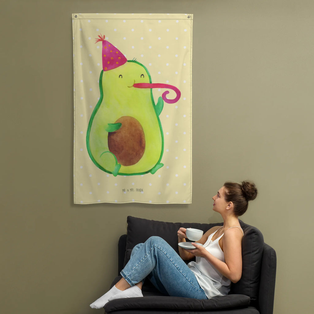 Wandteppich Avocado Party Time Wandbehang, Dekoration, Boho, Wandteppich, Wandtuch, Wanddeko, Tapisserie, Tapestry, Wandbild, Textil-Kunst, Schmuck-Wandbehang, Wand Deko, Kinderzimmer, Kinderzimmer Wand, Kinderzimmer Deko, Kinderzimmer Wanddeko, Avocado, Veggie, Vegan, Gesund