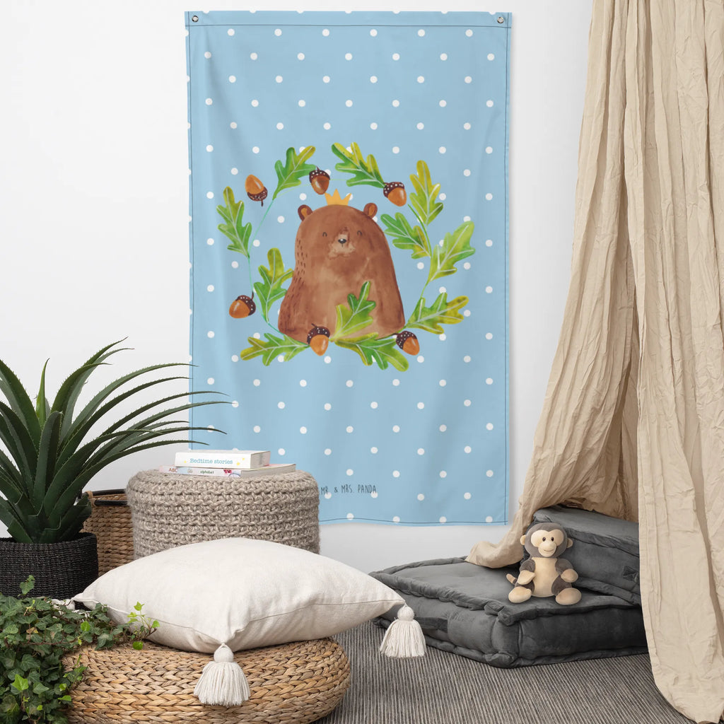 Wandteppich Bär König Wandbehang, Dekoration, Boho, Wandteppich, Wandtuch, Wanddeko, Tapisserie, Tapestry, Wandbild, Textil-Kunst, Schmuck-Wandbehang, Wand Deko, Kinderzimmer, Kinderzimmer Wand, Kinderzimmer Deko, Kinderzimmer Wanddeko, Bär, Teddy, Teddybär, Papa, Papa Bär, bester Vater, bester Papa, weltbester Papa, Vatertag, Vater, Dad, Daddy, Papi