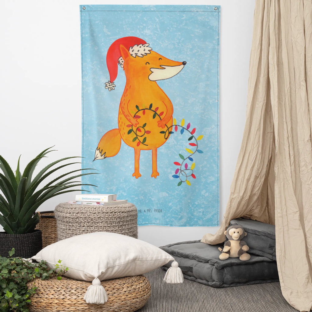 Wandteppich Fuchs Weihnachten Wandbehang, Dekoration, Boho, Wandteppich, Wandtuch, Wanddeko, Tapisserie, Tapestry, Wandbild, Textil-Kunst, Schmuck-Wandbehang, Wand Deko, Kinderzimmer, Kinderzimmer Wand, Kinderzimmer Deko, Kinderzimmer Wanddeko, Winter, Weihnachten, Weihnachtsdeko, Nikolaus, Advent, Heiligabend, Wintermotiv, Fuchs, Füchse, Spruch schön, Geschenk Weihnachten, Weihnachtsmann, Weihnachtszeit