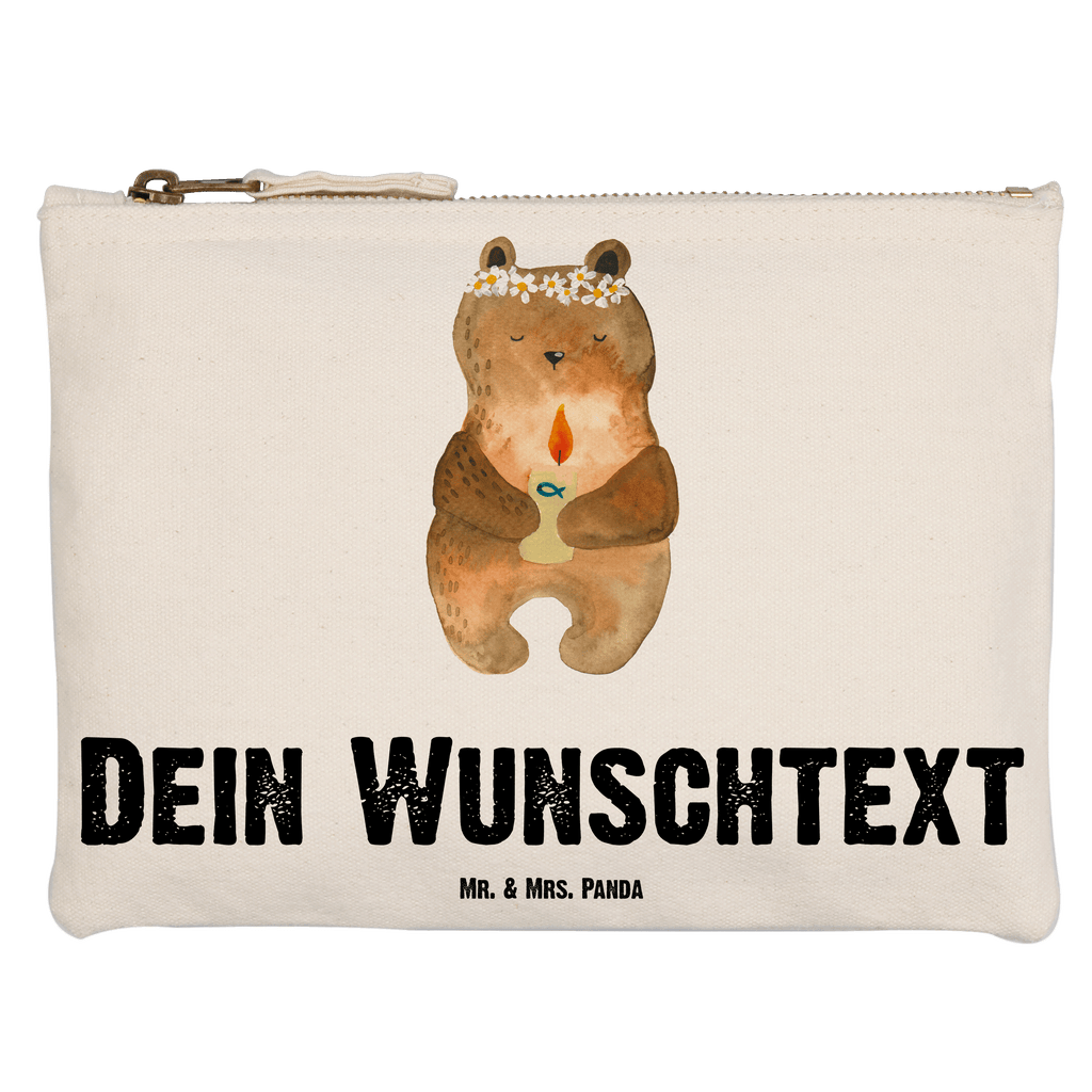 Personalisierte Schminktasche Kommunion-Bär Personalisierte Schminktasche, Personalisierte Kosmetiktasche, Personalisierter Kosmetikbeutel, Personalisiertes Stiftemäppchen, Personalisiertes Etui, Personalisierte Federmappe, Personalisierte Makeup Bag, Personalisiertes Schminketui, Personalisiertes Kosmetiketui, Personalisiertes Schlamperetui, Schminktasche mit Namen, Kosmetiktasche mit Namen, Kosmetikbeutel mit Namen, Stiftemäppchen mit Namen, Etui mit Namen, Federmappe mit Namen, Makeup Bg mit Namen, Schminketui mit Namen, Kosmetiketui mit Namen, Schlamperetui mit Namen, Schminktasche personalisieren, Schminktasche bedrucken, Schminktasche selbst gestalten, Bär, Teddy, Teddybär, Kommunion, Gottes Segen, Taufkerze, katholisch