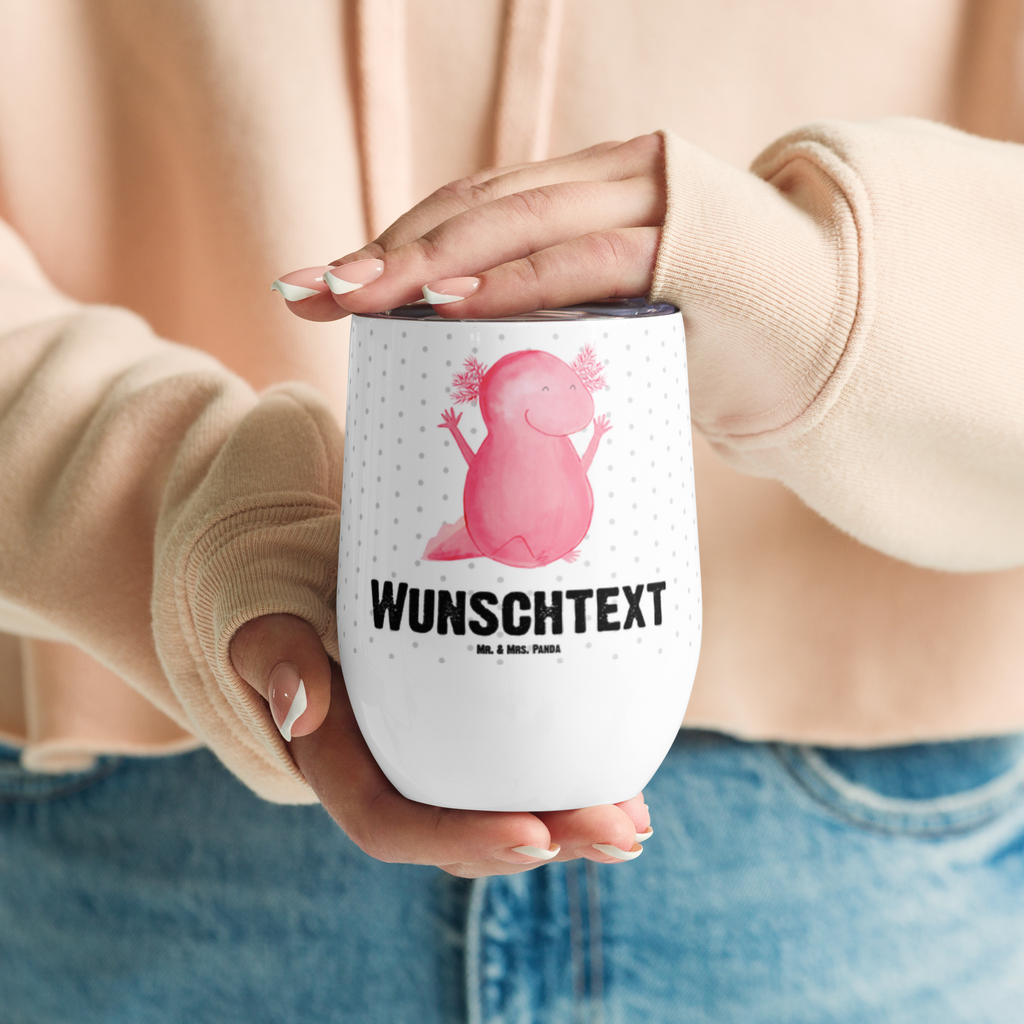 Personalisierter Weinbecher Axolotl Hurra Personalisierter Weinbecher, Personalisierter Glühwein Becher, Heißgetränke, Personalisierter Trinkbecher, Personalisierter Weinkelch, Personalisiertes Weingläser, hochwertiger Weinbecher, Weinbecher Reisen, Weinbecher unterwegs, Personalisertes Sommerglas, mit Namen, Wunschtext, Personalisierung, selbst bedrucken, Personalisiertes Weinglas, Axolotl, Molch, Axolot, Schwanzlurch, Lurch, Lurche, fröhlich, Spaß, Freude, Motivation, Zufriedenheit