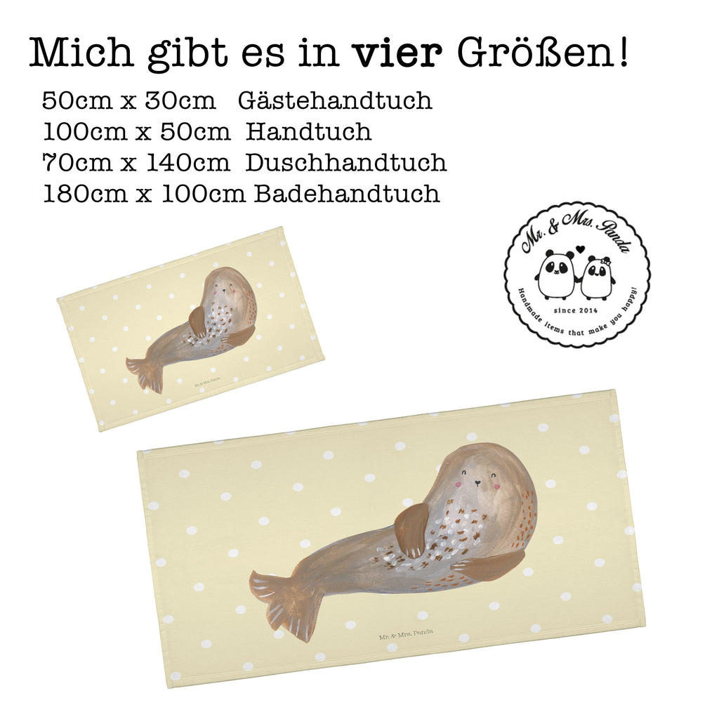 Handtuch Robbe Lachen Gästetuch, Reisehandtuch, Sport Handtuch, Frottier, Kinder Handtuch, Tiermotive, Gute Laune, lustige Sprüche, Tiere, Robbe, Robben, Seehund, Strand, Meerestier, Ostsee, Nordsee