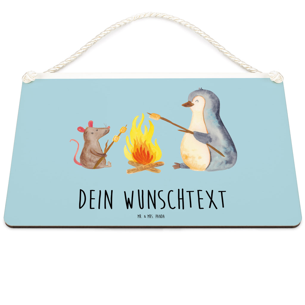 Personalisiertes Deko Schild Pinguin Lagerfeuer Dekoschild, Deko Schild, Schild, Tür Schild, Türschild, Holzschild, Wandschild, Wanddeko, Pinguin, Maus, Pinguine, Lagerfeuer, Leben, Arbeit, Job, Motivation, Büro, Büroalltag, Lebensspruch, Lebensmotivation, Neustart, Liebe, grillen, Feuer, Marshmallows