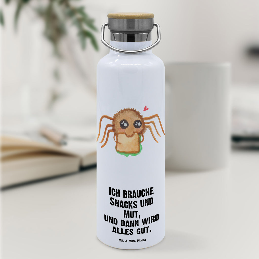 Trinkflasche Spinne Agathe Sandwich Thermosflasche, Isolierflasche, Edelstahl, Trinkflasche, isoliert, Wamrhaltefunktion, Sportflasche, Flasche zum Sport, Sportlerflasche, Spinne Agathe, Spinne, Agathe, Videos, Merchandise, Glück, Mut, Hungrig, Verfressen, Lebensfreude, Alles wird gut, Hunger