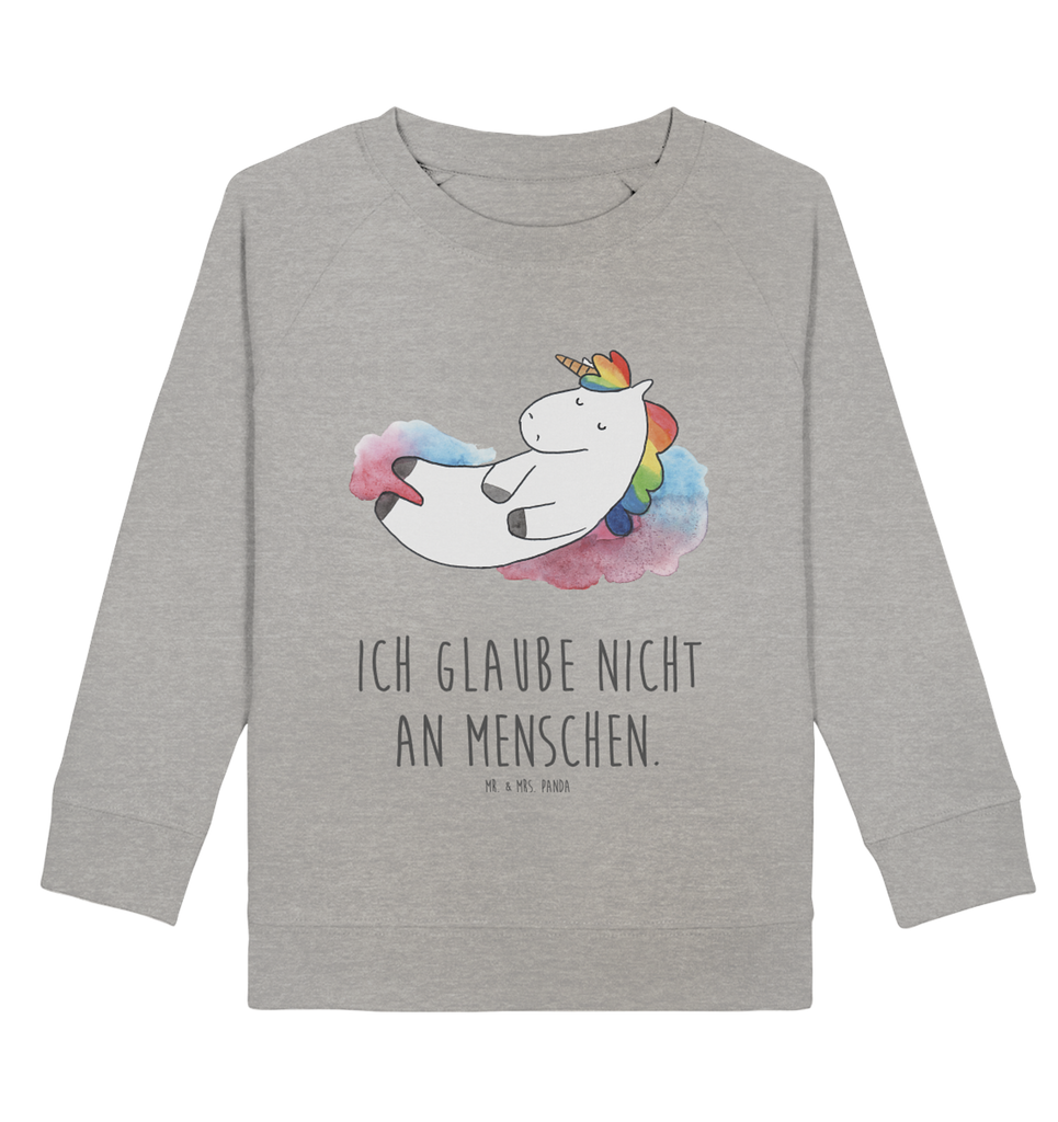 Organic Kinder Pullover Einhorn Wolke 7 Kinder Pullover, Kinder Sweatshirt, Jungen, Mädchen, Einhorn, Einhörner, Einhorn Deko, Pegasus, Unicorn, verliebt, Menschen, witzig, lustig, Geschenk, Glaube, Realität, Lächeln