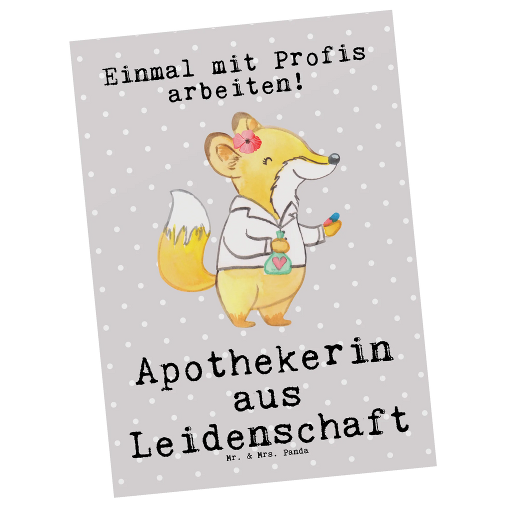 Postkarte Apothekerin aus Leidenschaft Postkarte, Karte, Geschenkkarte, Grußkarte, Einladung, Ansichtskarte, Geburtstagskarte, Einladungskarte, Dankeskarte, Ansichtskarten, Einladung Geburtstag, Einladungskarten Geburtstag, Beruf, Ausbildung, Jubiläum, Abschied, Rente, Kollege, Kollegin, Geschenk, Schenken, Arbeitskollege, Mitarbeiter, Firma, Danke, Dankeschön, Apothekerin, Pharmazie, Staatsexamen, Approbation, Eröffnung Apotheke