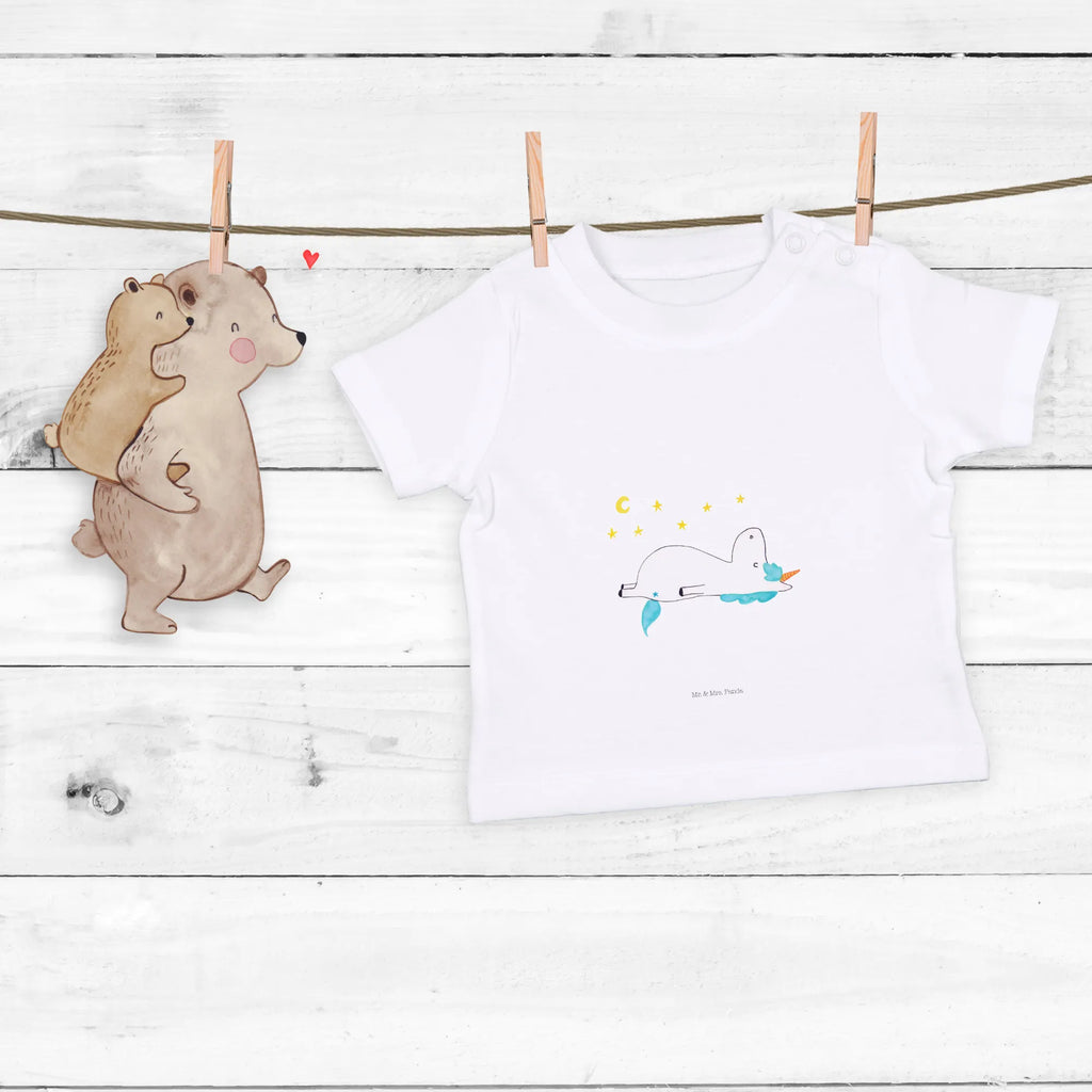 Organic Baby Shirt Einhorn Sternenhimmel Baby T-Shirt, Jungen Baby T-Shirt, Mädchen Baby T-Shirt, Shirt, Einhorn, Einhörner, Einhorn Deko, Pegasus, Unicorn, Sterne, Dachschaden, Verrückt, Sternenhimmel