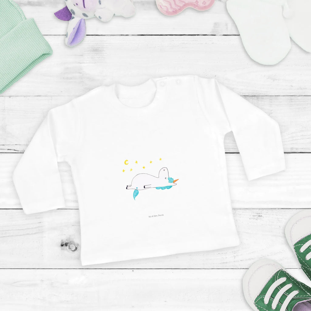 Baby Longsleeve Einhorn Sternenhimmel Mädchen, Jungen, Baby, Langarm, Bio, Kleidung, Einhorn, Einhörner, Einhorn Deko, Pegasus, Unicorn, Sterne, Dachschaden, Verrückt, Sternenhimmel