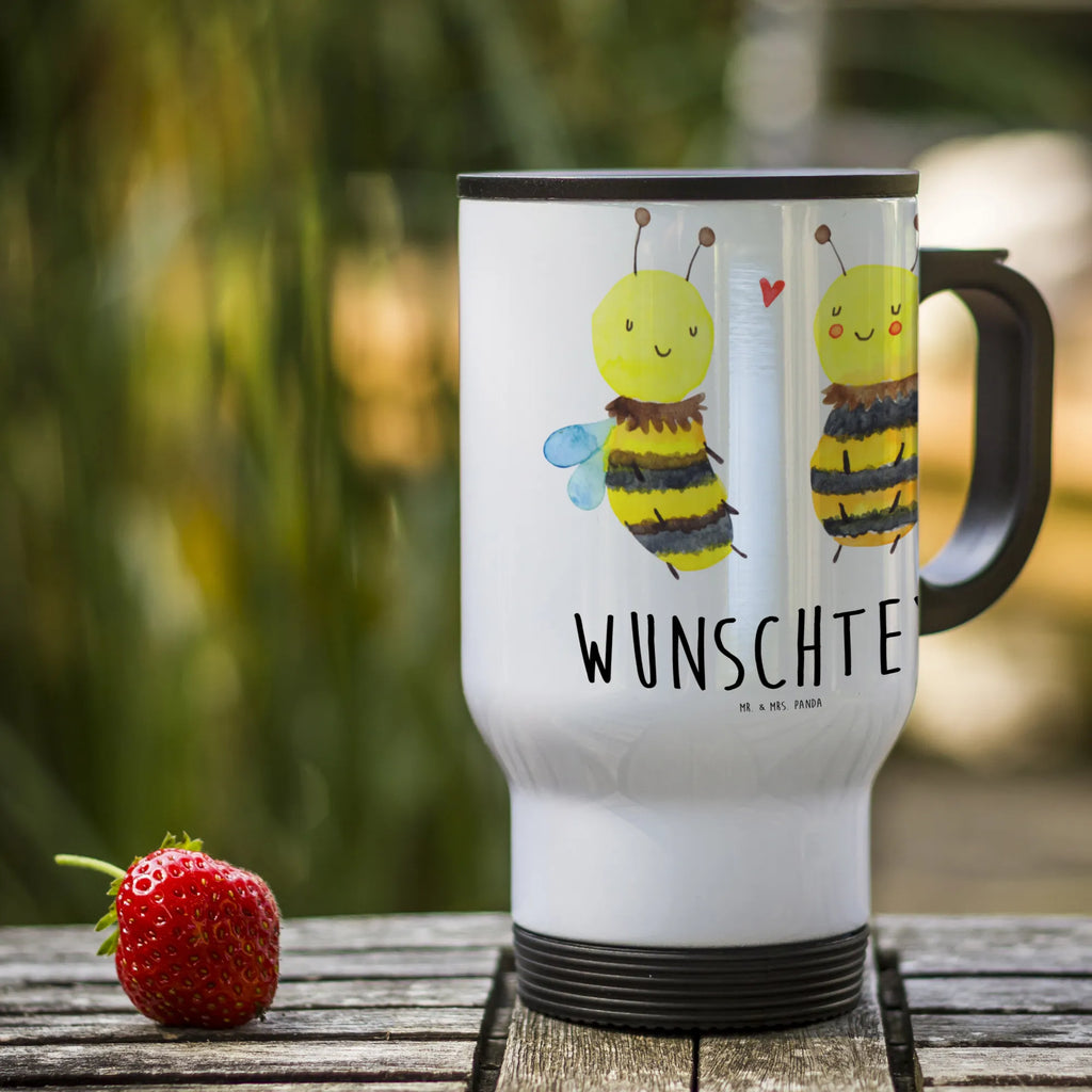 Personalisierter Thermobecher Biene Verliebt Personalisierter Thermobecher, Personalisierter To Go Becher, Personalisierte Thermotasse, Personalisierter Kaffeebecher, Personalisierter Isolierbecher, Thermobecher personalisieren, Thermobecher mit Namen, Thermobecher selbst gestalten, Wunschname, Spülmaschinenfest, Bedrucken, Isolierbecher mit Namen, Isolierbecher selbst gestalten, Thermotasse personalisieren, Thermotasse mit Namen, Biene, Wespe, Hummel