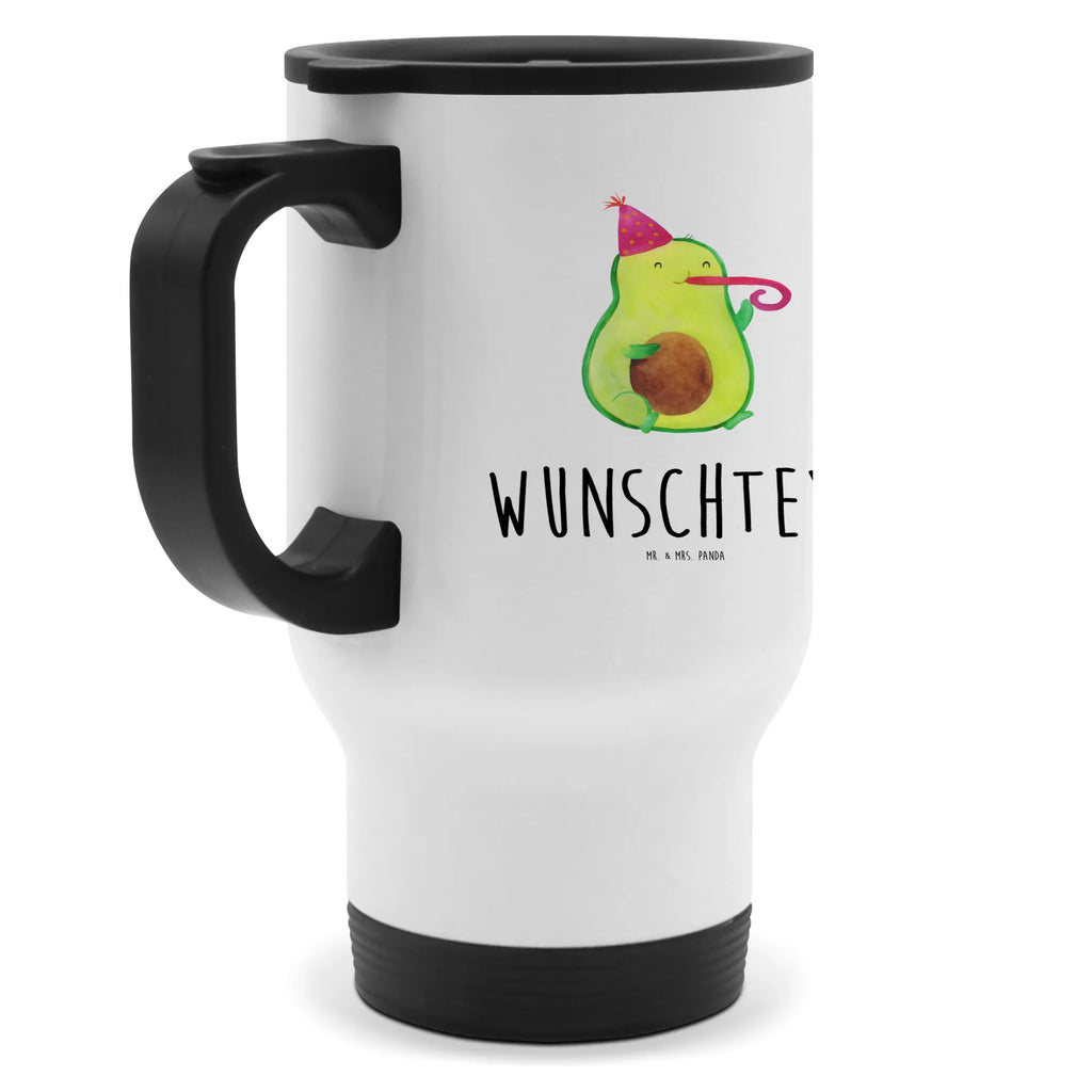 Personalisierter Thermobecher Avocado Partyhupe Personalisierter Thermobecher, Personalisierter To Go Becher, Personalisierte Thermotasse, Personalisierter Kaffeebecher, Personalisierter Isolierbecher, Thermobecher personalisieren, Thermobecher mit Namen, Thermobecher selbst gestalten, Wunschname, Spülmaschinenfest, Bedrucken, Isolierbecher mit Namen, Isolierbecher selbst gestalten, Thermotasse personalisieren, Thermotasse mit Namen, Avocado, Veggie, Vegan, Gesund, Party, Feierlichkeit, Feier, Fete, Geburtstag, Gute Laune, Tröte