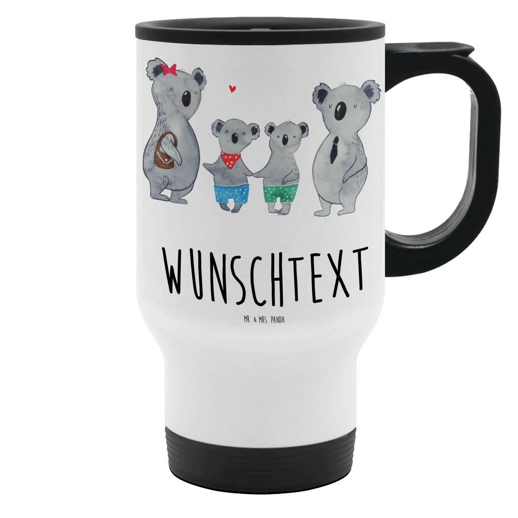 Personalisierter Thermobecher Koala Familie zwei Personalisierter Thermobecher, Personalisierter To Go Becher, Personalisierte Thermotasse, Personalisierter Kaffeebecher, Personalisierter Isolierbecher, Thermobecher personalisieren, Thermobecher mit Namen, Thermobecher selbst gestalten, Wunschname, Spülmaschinenfest, Bedrucken, Isolierbecher mit Namen, Isolierbecher selbst gestalten, Thermotasse personalisieren, Thermotasse mit Namen, Familie, Vatertag, Muttertag, Bruder, Schwester, Mama, Papa, Oma, Opa, Koala, Koalabär, beste Familie, Familienzeit, Familienleben, Koalafamilie, Lieblingsfamilie