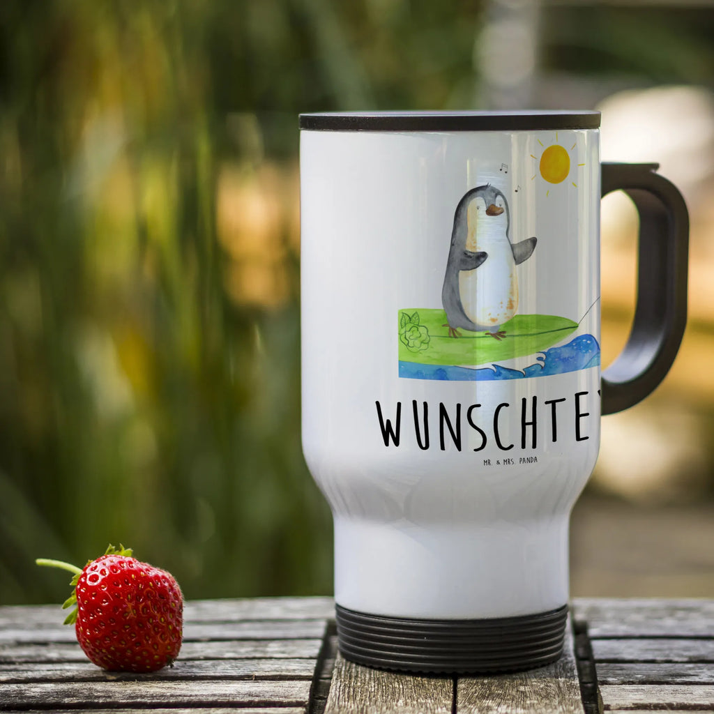 Personalisierter Thermobecher Pinguin Surfer Personalisierter Thermobecher, Personalisierter To Go Becher, Personalisierte Thermotasse, Personalisierter Kaffeebecher, Personalisierter Isolierbecher, Thermobecher personalisieren, Thermobecher mit Namen, Thermobecher selbst gestalten, Wunschname, Spülmaschinenfest, Bedrucken, Isolierbecher mit Namen, Isolierbecher selbst gestalten, Thermotasse personalisieren, Thermotasse mit Namen, Pinguin, Pinguine, surfen, Surfer, Hawaii, Urlaub, Wellen, Wellen reiten, Portugal