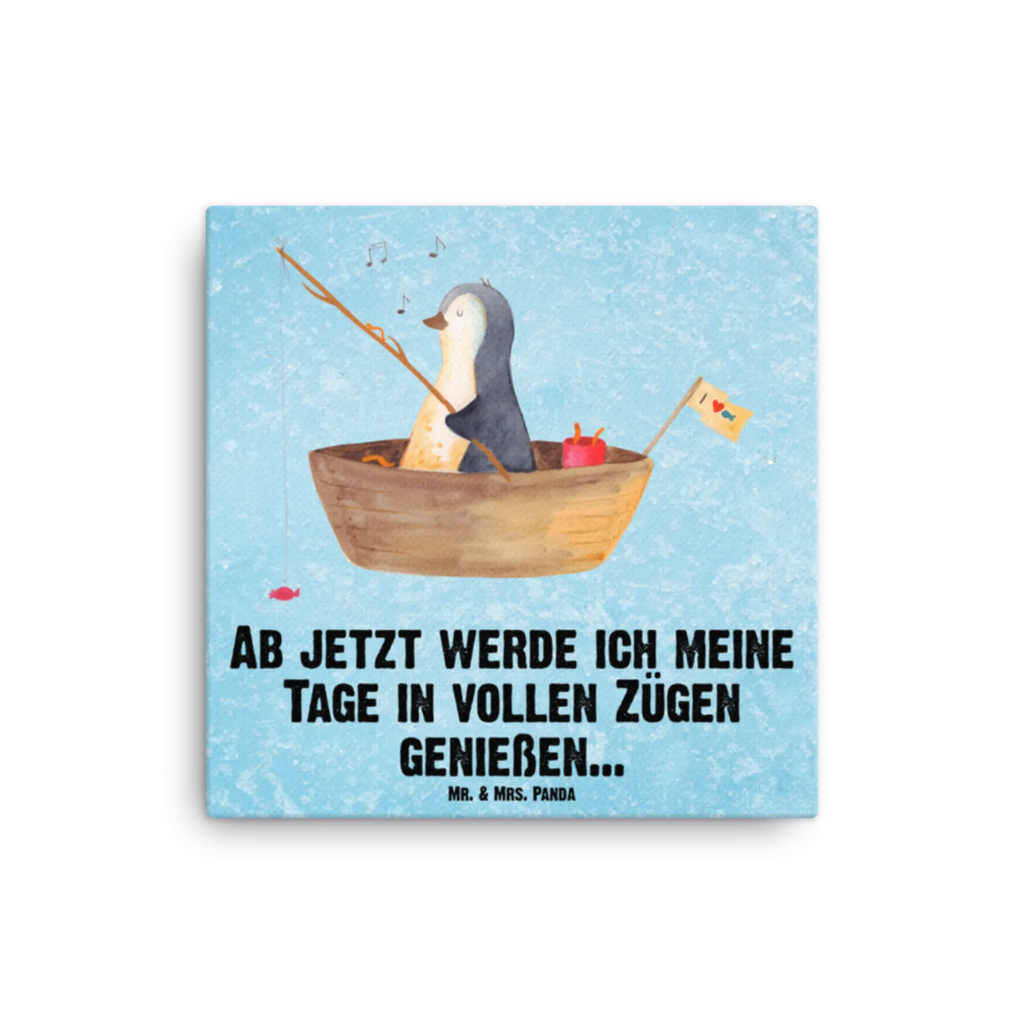 Leinwand Bild Pinguin Angelboot Leinwand, Bild, Kunstdruck, Wanddeko, Dekoration, Pinguin, Pinguine, Angeln, Boot, Angelboot, Lebenslust, Leben, genießen, Motivation, Neustart, Neuanfang, Trennung, Scheidung, Geschenkidee Liebeskummer