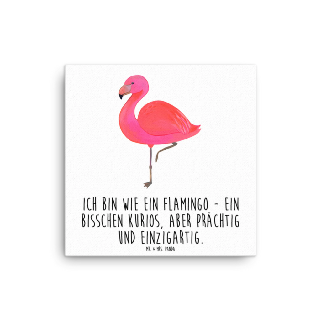 Leinwand Bild Flamingo Classic Leinwand, Bild, Kunstdruck, Wanddeko, Dekoration, Flamingo, Einzigartig, Selbstliebe, Stolz, ich, für mich, Spruch, Freundin, Freundinnen, Außenseiter, Sohn, Tochter, Geschwister