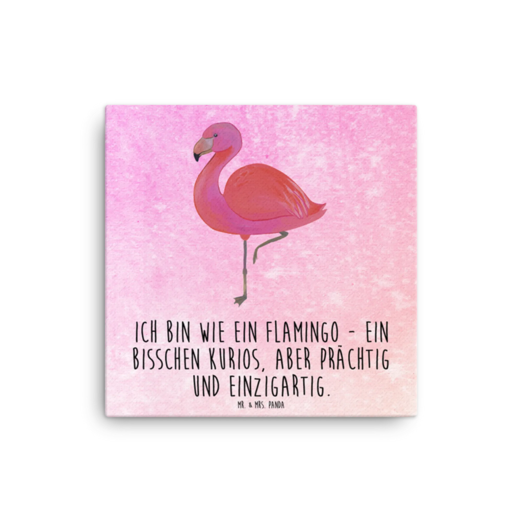 Leinwand Bild Flamingo Classic Leinwand, Bild, Kunstdruck, Wanddeko, Dekoration, Flamingo, Einzigartig, Selbstliebe, Stolz, ich, für mich, Spruch, Freundin, Freundinnen, Außenseiter, Sohn, Tochter, Geschwister