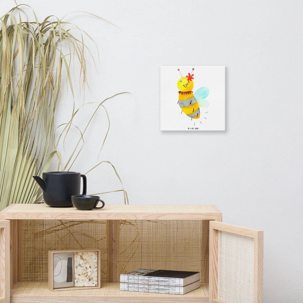 Canvas picture bee flower Leinwand, Bild, Kunstdruck, Wanddeko, Dekoration, Biene, Wespe, Hummel