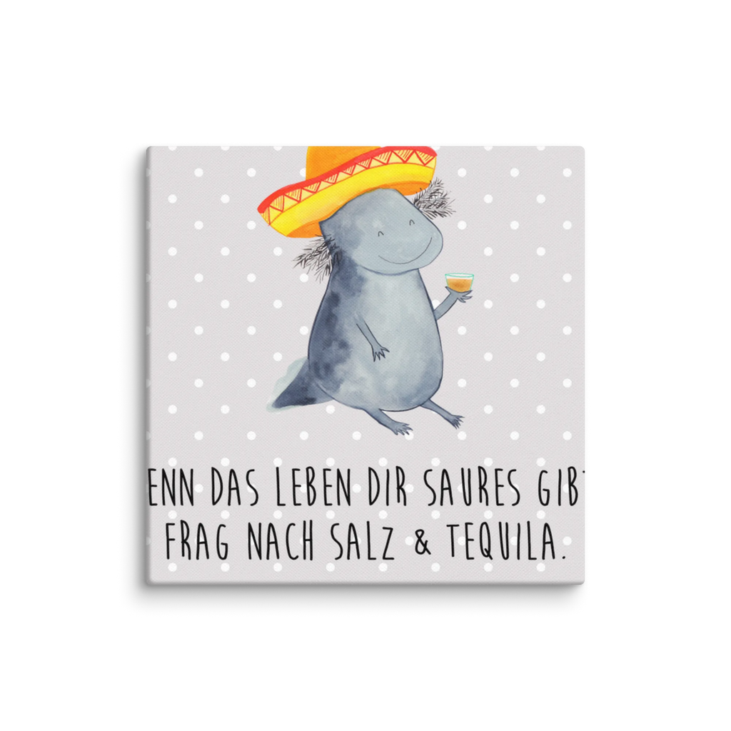 Leinwand Bild Axolotl Tequila Leinwand, Bild, Kunstdruck, Wanddeko, Dekoration, Axolotl, Molch, Mexico, Mexiko, Sombrero, Zitrone, Tequila, Motivation, Spruch, Schwanzlurch, Lurch, Lurche, Axolot, Feuerdrache, Feuersalamander