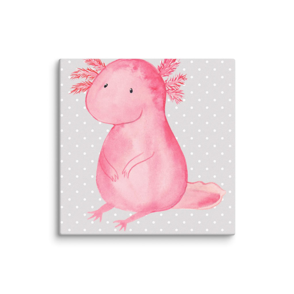 Leinwand Bild Axolotl Leinwand, Bild, Kunstdruck, Wanddeko, Dekoration, Axolotl, Molch, Axolot, vergnügt, fröhlich, zufrieden, Lebensstil, Weisheit, Lebensweisheit, Liebe, Freundin