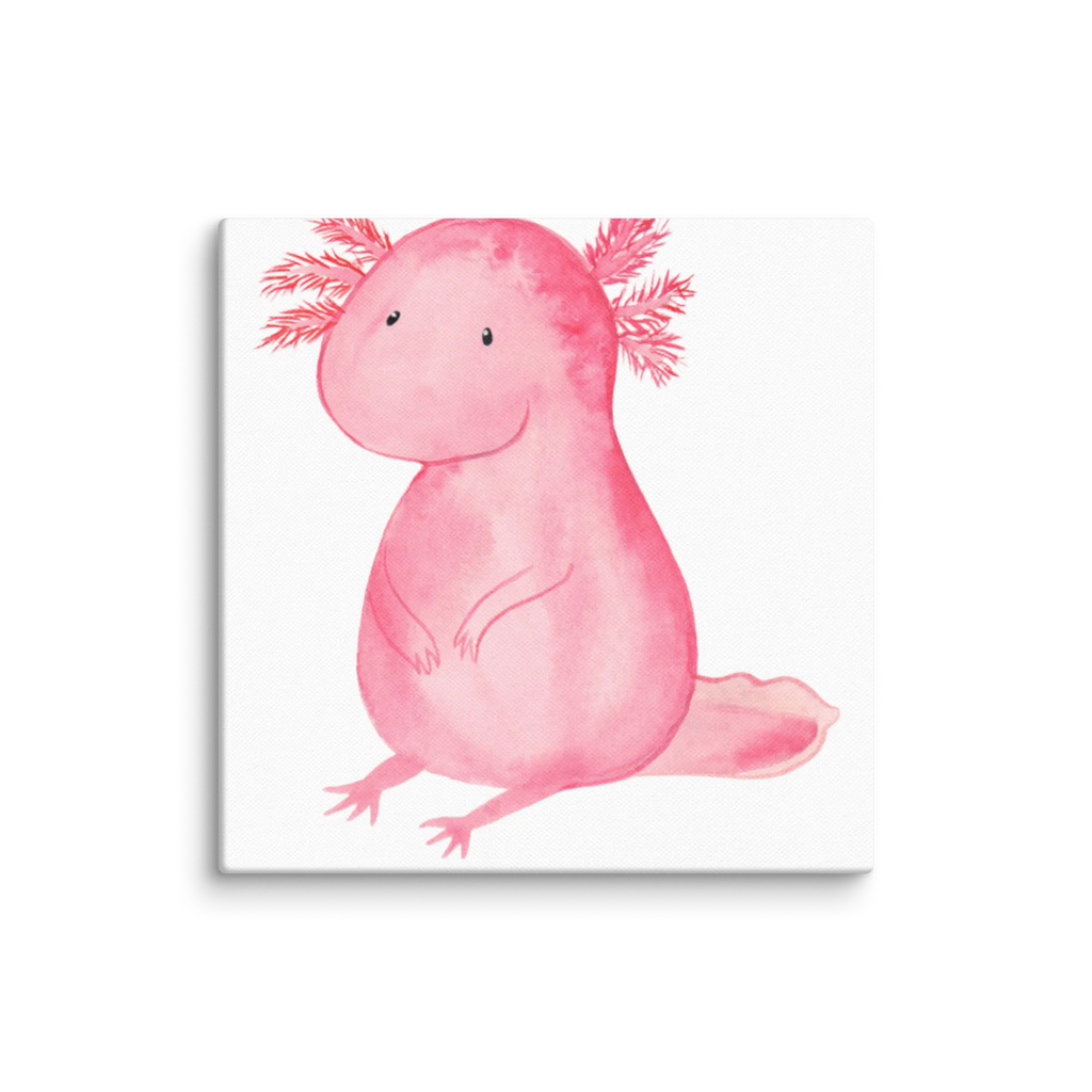 Leinwand Bild Axolotl Leinwand, Bild, Kunstdruck, Wanddeko, Dekoration, Axolotl, Molch, Axolot, vergnügt, fröhlich, zufrieden, Lebensstil, Weisheit, Lebensweisheit, Liebe, Freundin