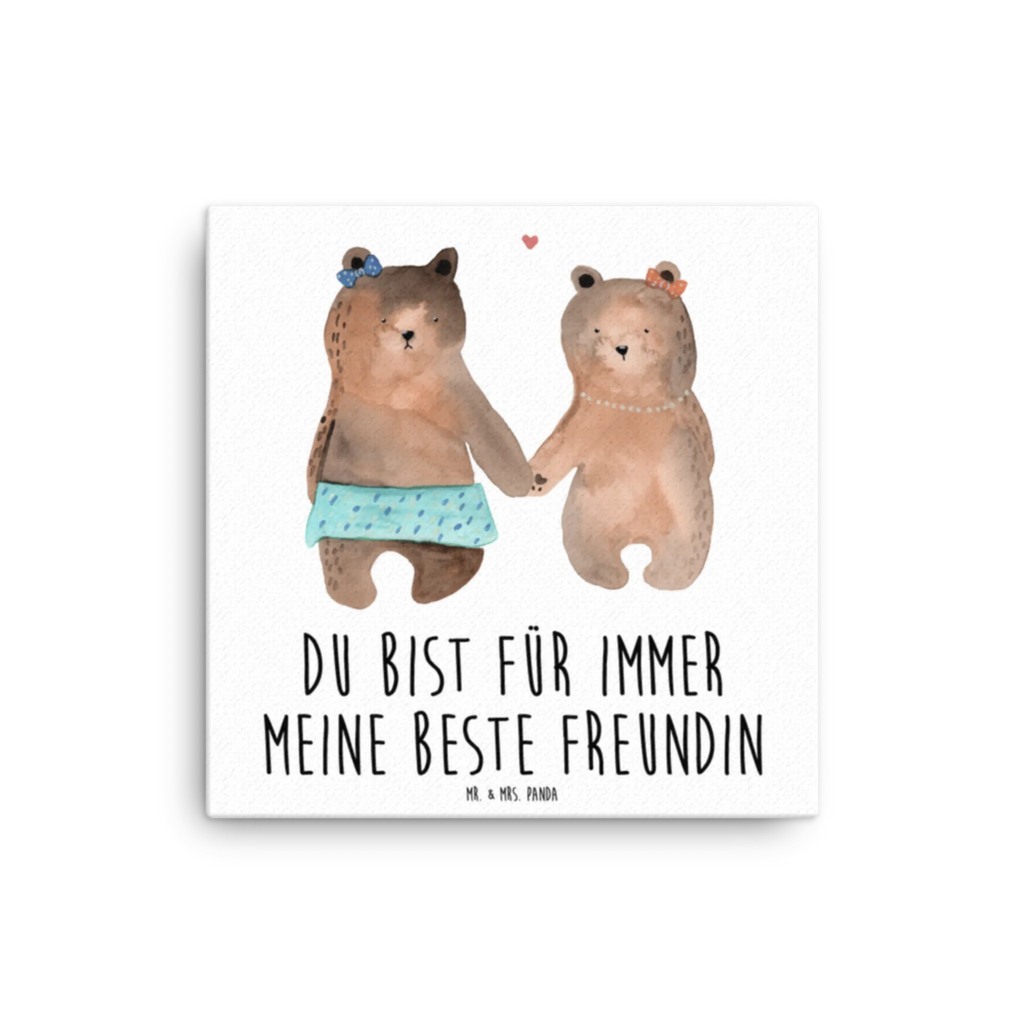 Leinwand Bild Bär Freundin Leinwand, Bild, Kunstdruck, Wanddeko, Dekoration, Bär, Teddy, Teddybär, Bär Freundin Beste Freund Liebe Liebesbeweis Verliebt Kumpel Kumpeliene