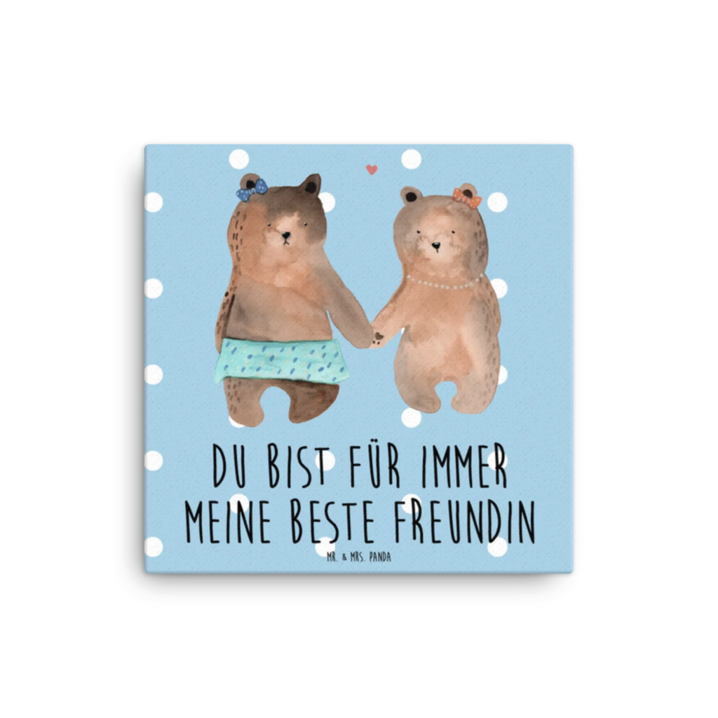 Leinwand Bild Bär Freundin Leinwand, Bild, Kunstdruck, Wanddeko, Dekoration, Bär, Teddy, Teddybär, Bär Freundin Beste Freund Liebe Liebesbeweis Verliebt Kumpel Kumpeliene