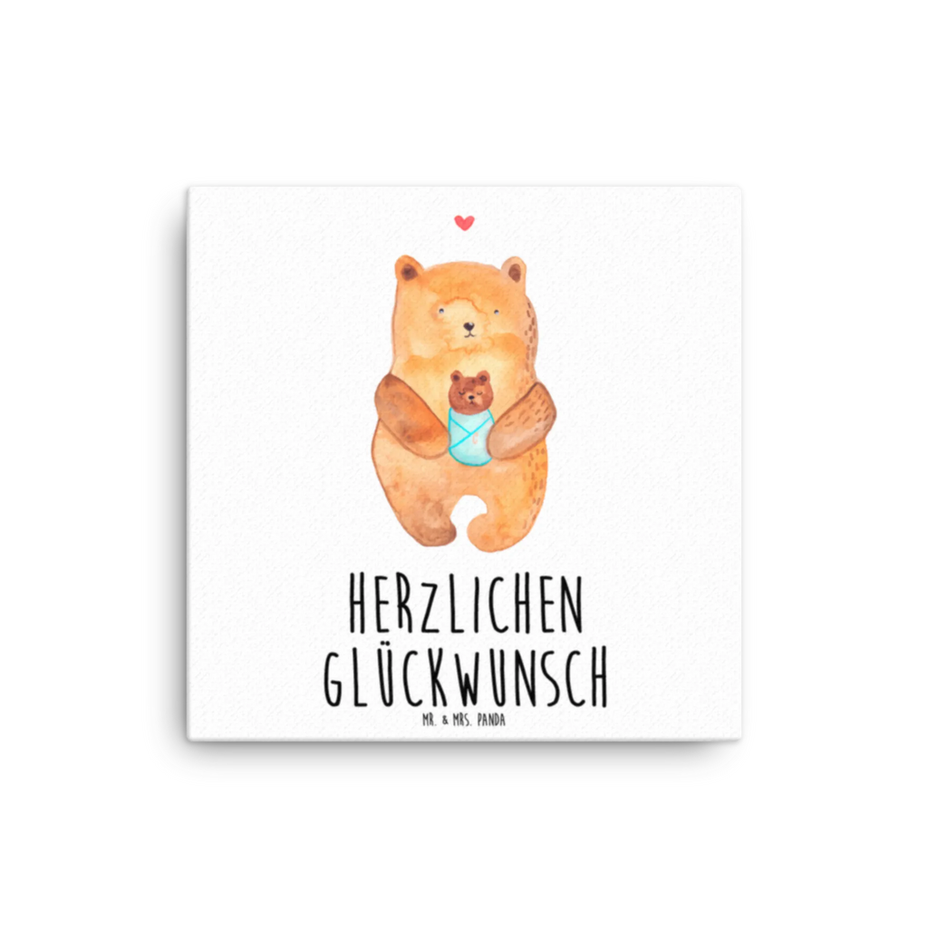 Leinwand Bild Bär Baby Leinwand, Bild, Kunstdruck, Wanddeko, Dekoration, Bär, Teddy, Teddybär, Eltern, Mutter, Baby, Taufe, Geburt, Nichte, Neffe, Enkel, Enkelin, Täufling, Geburtstag, Glückwunsch