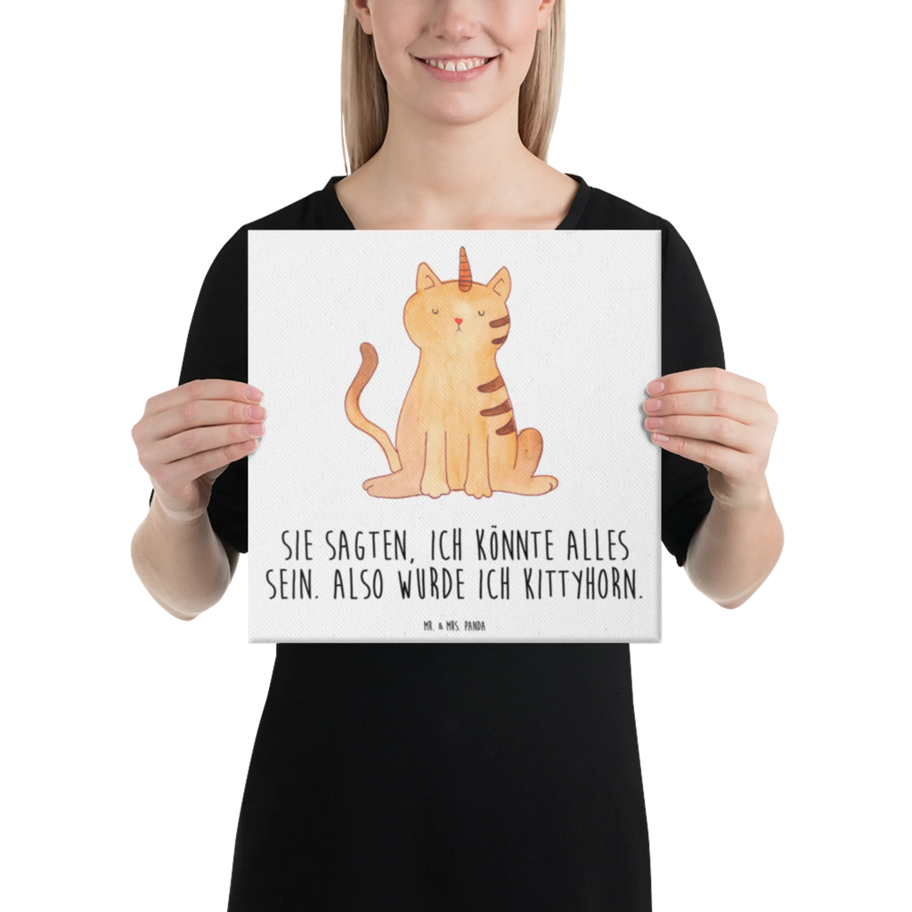 Canvas picture unicorn Cat Leinwand, Bild, Kunstdruck, Wanddeko, Dekoration, Einhorn, Einhörner, Einhorn Deko, Unicorn, Katzer, Mieze, Regenbogen, Glitzer, Einhornpower, Erwachsenwerden, Katze, Katzenhorn, Einhornkatze, Kittyhorn