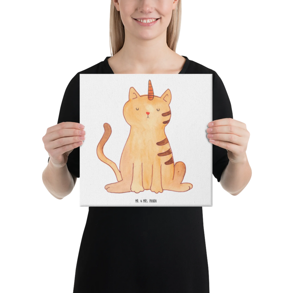 Canvas picture unicorn Cat Leinwand, Bild, Kunstdruck, Wanddeko, Dekoration, Einhorn, Einhörner, Einhorn Deko, Unicorn, Katzer, Mieze, Regenbogen, Glitzer, Einhornpower, Erwachsenwerden, Katze, Katzenhorn, Einhornkatze, Kittyhorn