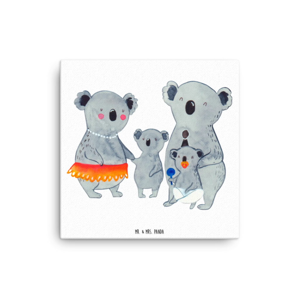 Leinwand Bild Koala Familie Leinwand, Bild, Kunstdruck, Wanddeko, Dekoration, Familie, Vatertag, Muttertag, Bruder, Schwester, Mama, Papa, Oma, Opa, Koala, Koalas, Family, Kinder, Geschwister, Familienleben