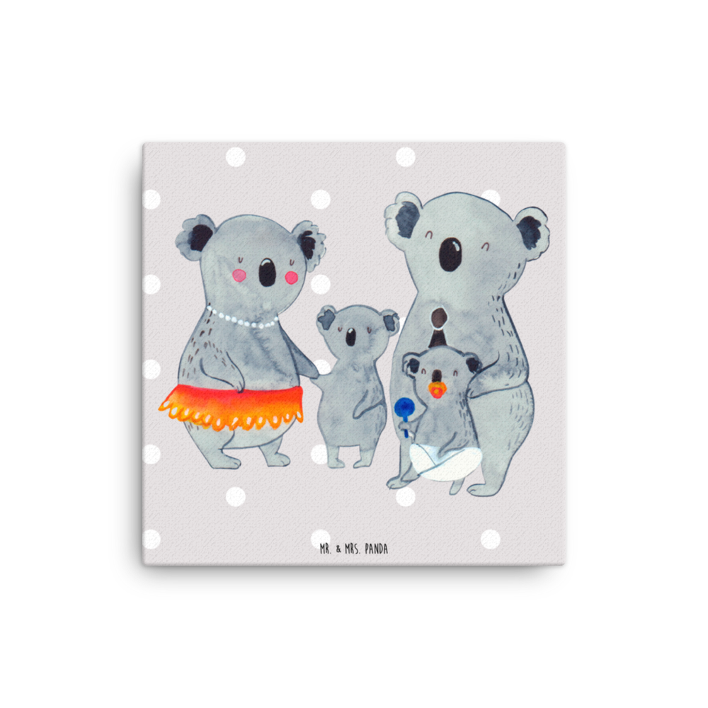 Leinwand Bild Koala Familie Leinwand, Bild, Kunstdruck, Wanddeko, Dekoration, Familie, Vatertag, Muttertag, Bruder, Schwester, Mama, Papa, Oma, Opa, Koala, Koalas, Family, Kinder, Geschwister, Familienleben