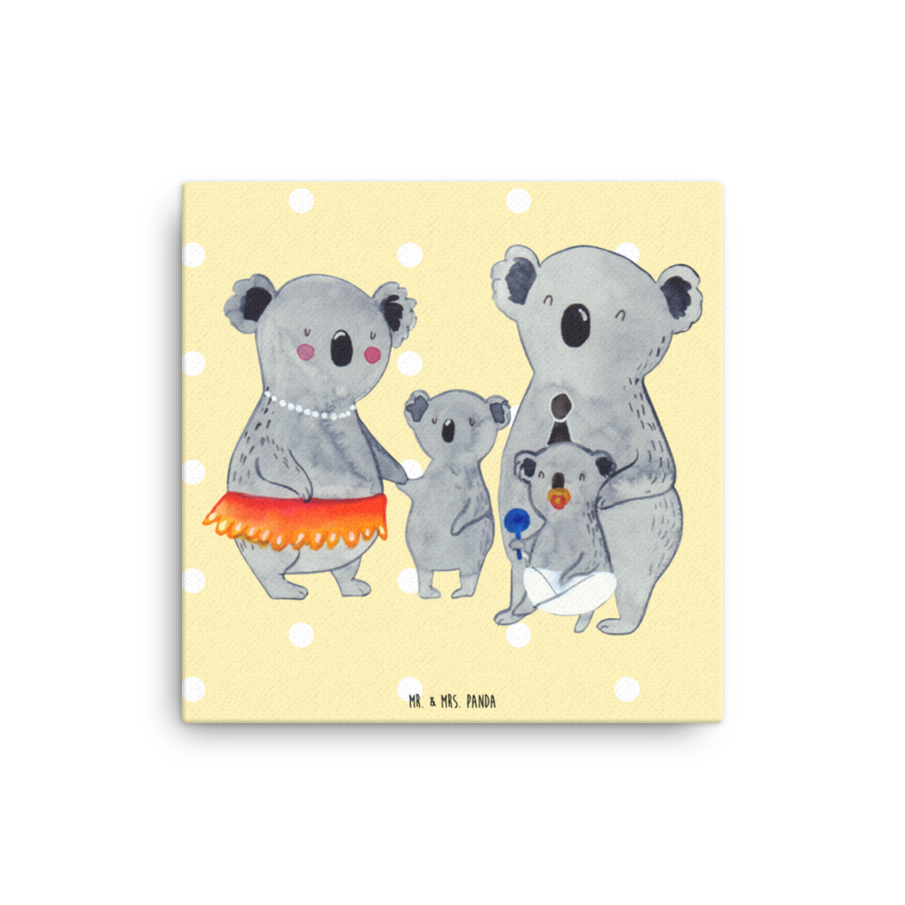 Leinwand Bild Koala Familie Leinwand, Bild, Kunstdruck, Wanddeko, Dekoration, Familie, Vatertag, Muttertag, Bruder, Schwester, Mama, Papa, Oma, Opa, Koala, Koalas, Family, Kinder, Geschwister, Familienleben