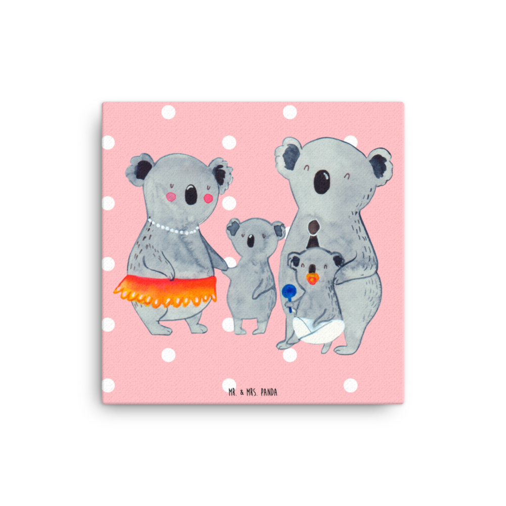 Leinwand Bild Koala Familie Leinwand, Bild, Kunstdruck, Wanddeko, Dekoration, Familie, Vatertag, Muttertag, Bruder, Schwester, Mama, Papa, Oma, Opa, Koala, Koalas, Family, Kinder, Geschwister, Familienleben