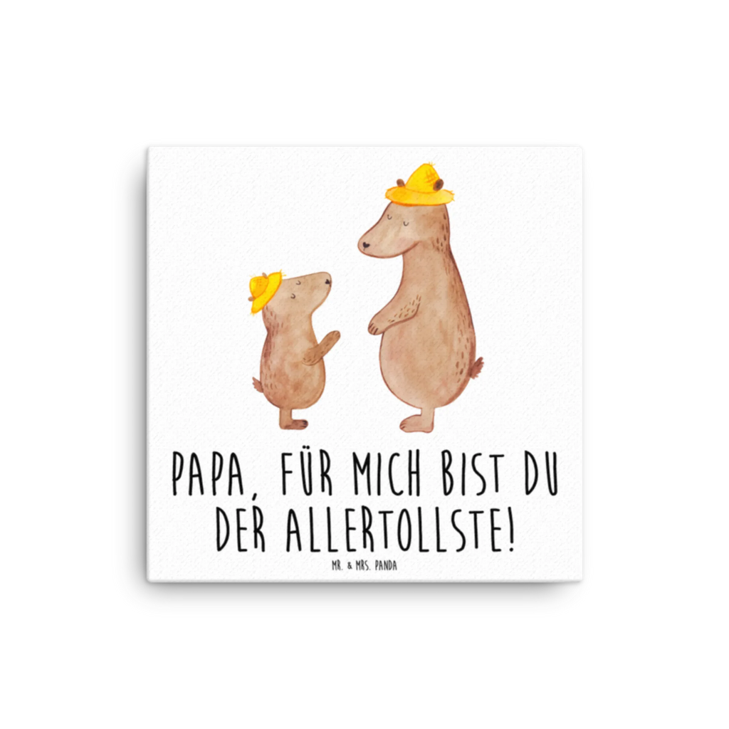 Canvas picture Bears with hats Leinwand, Bild, Kunstdruck, Wanddeko, Dekoration, Familie, Vatertag, Muttertag, Bruder, Schwester, Mama, Papa, Oma, Opa, Bär, Bären, Vater, Papi, Paps, Dad, Daddy, Lieblingsmensch, Sohn, Söhne, Kind, Kinder, Vater-Sohn, Family, Vorbild