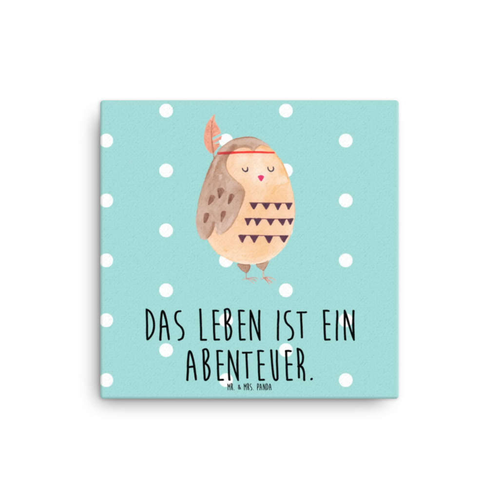 Leinwand Bild Eule Federschmuck Leinwand, Bild, Kunstdruck, Wanddeko, Dekoration, Eule, Eule Deko, Owl, Das Leben ist ein Abenteuer, Reisespruch, Federschmuck