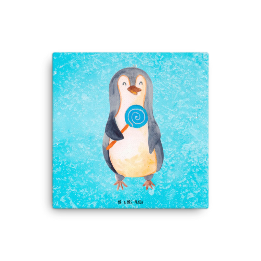 Leinwand Bild Pinguin Lolli Leinwand, Bild, Kunstdruck, Wanddeko, Dekoration, Pinguin, Pinguine, Lolli, Süßigkeiten, Blödsinn, Spruch, Rebell, Gauner, Ganove, Rabauke