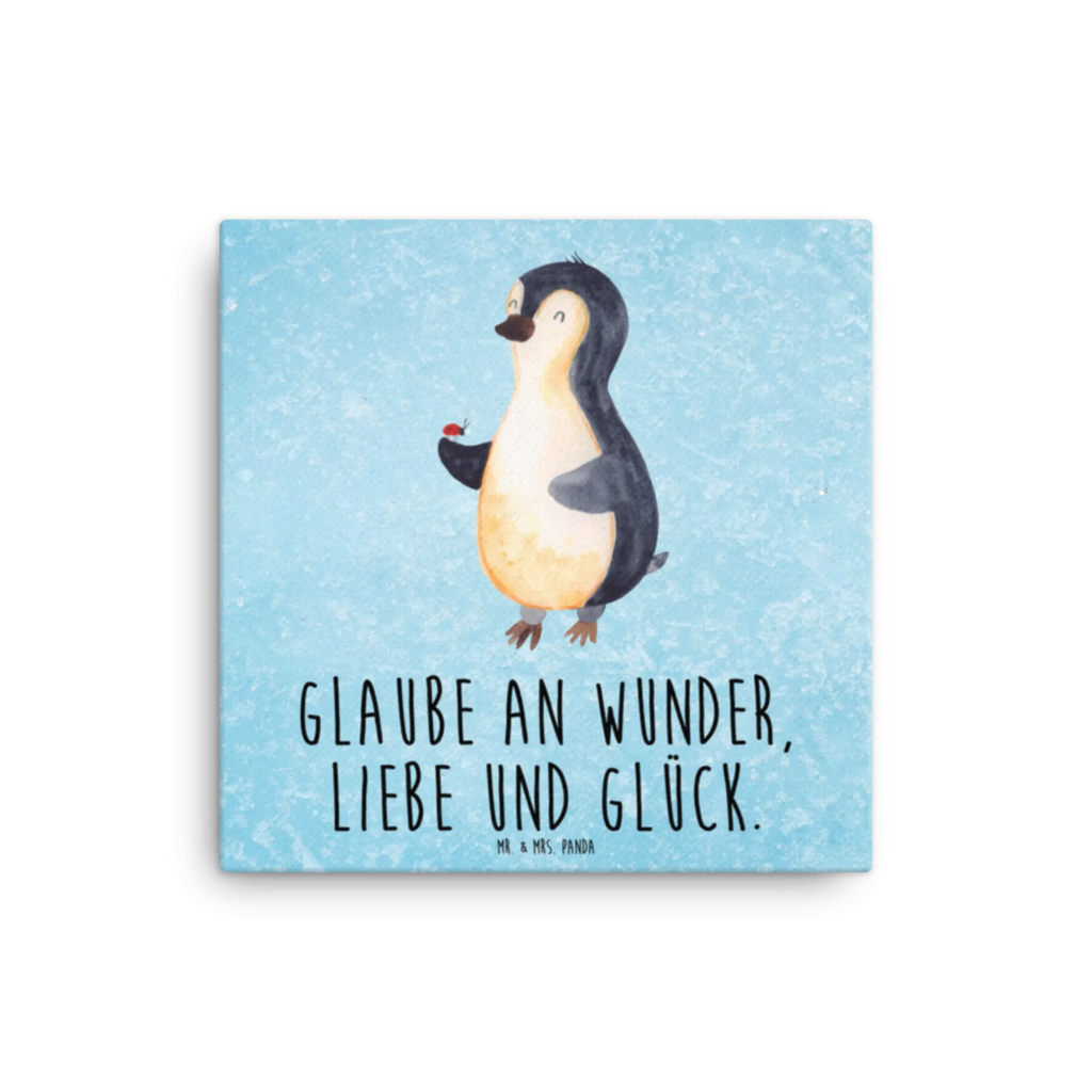 Leinwand Bild Pinguin Marienkäfer Leinwand, Bild, Kunstdruck, Wanddeko, Dekoration, Pinguin, Pinguine, Marienkäfer, Liebe, Wunder, Glück, Freude, Lebensfreude