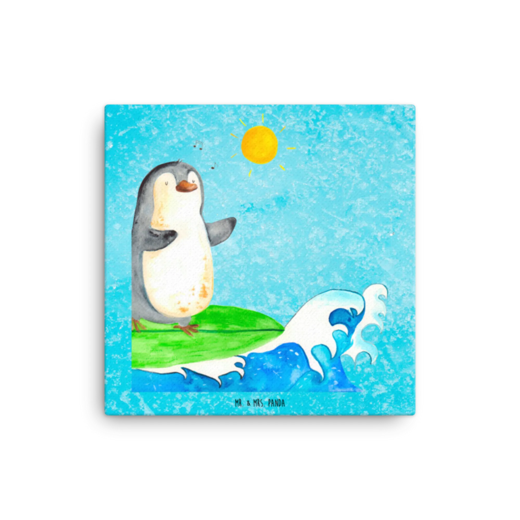 Leinwand Bild Pinguin Surfer Leinwand, Bild, Kunstdruck, Wanddeko, Dekoration, Pinguin, Pinguine, surfen, Surfer, Hawaii, Urlaub, Wellen, Wellen reiten, Portugal