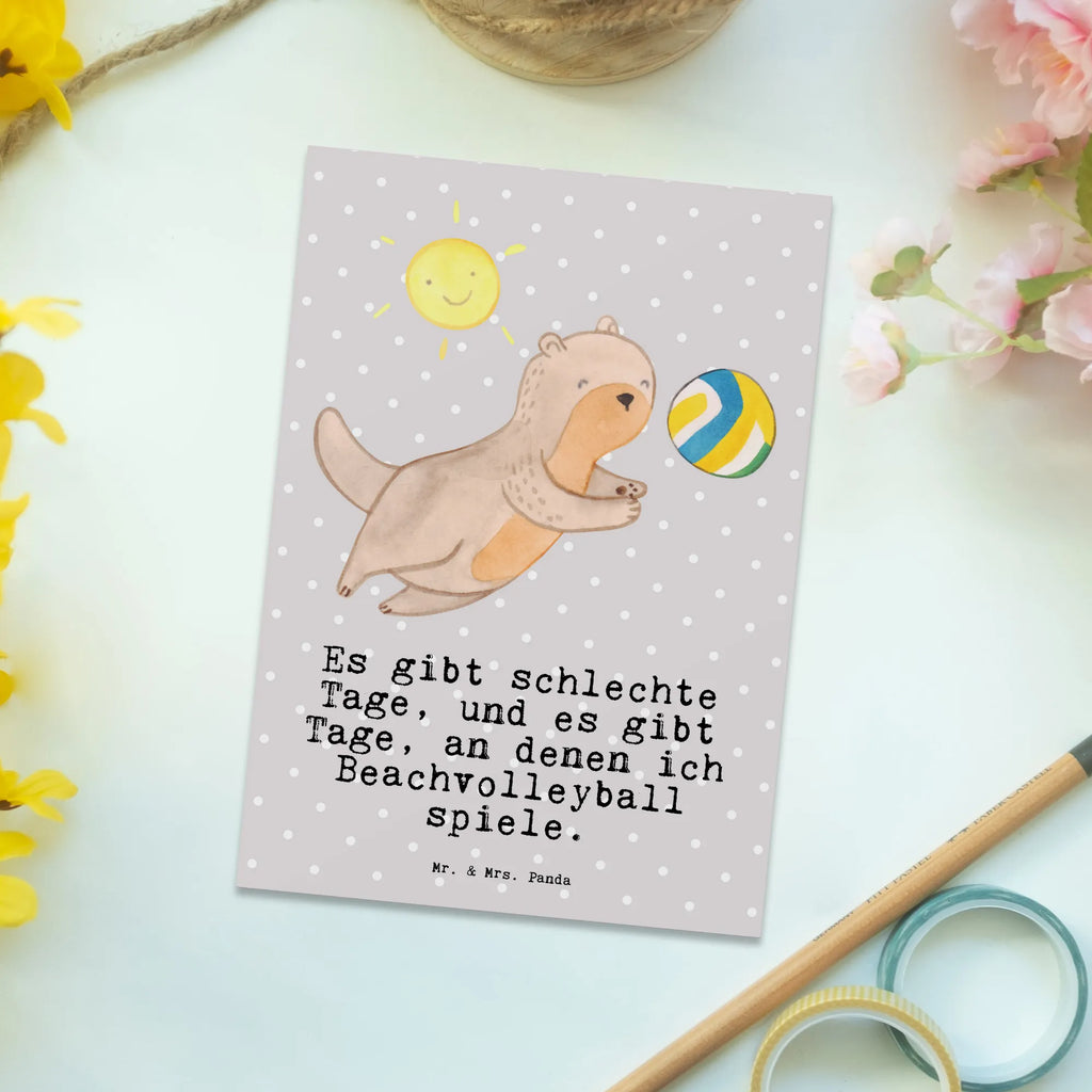 Postkarte Otter Beachvolleyball Postkarte, Karte, Geschenkkarte, Grußkarte, Einladung, Ansichtskarte, Geburtstagskarte, Einladungskarte, Dankeskarte, Ansichtskarten, Einladung Geburtstag, Einladungskarten Geburtstag, Geschenk, Sport, Sportart, Hobby, Schenken, Danke, Dankeschön, Auszeichnung, Gewinn, Sportler, Beachvolleyball, Volleyball, Ballsport, Volleyballturnier