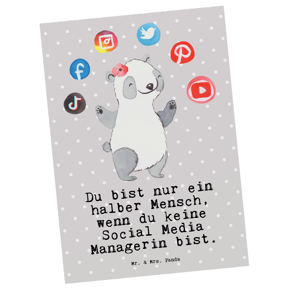 Postkarte Social Media Managerin mit Herz Postkarte, Karte, Geschenkkarte, Grußkarte, Einladung, Ansichtskarte, Geburtstagskarte, Einladungskarte, Dankeskarte, Ansichtskarten, Einladung Geburtstag, Einladungskarten Geburtstag, Beruf, Ausbildung, Jubiläum, Abschied, Rente, Kollege, Kollegin, Geschenk, Schenken, Arbeitskollege, Mitarbeiter, Firma, Danke, Dankeschön