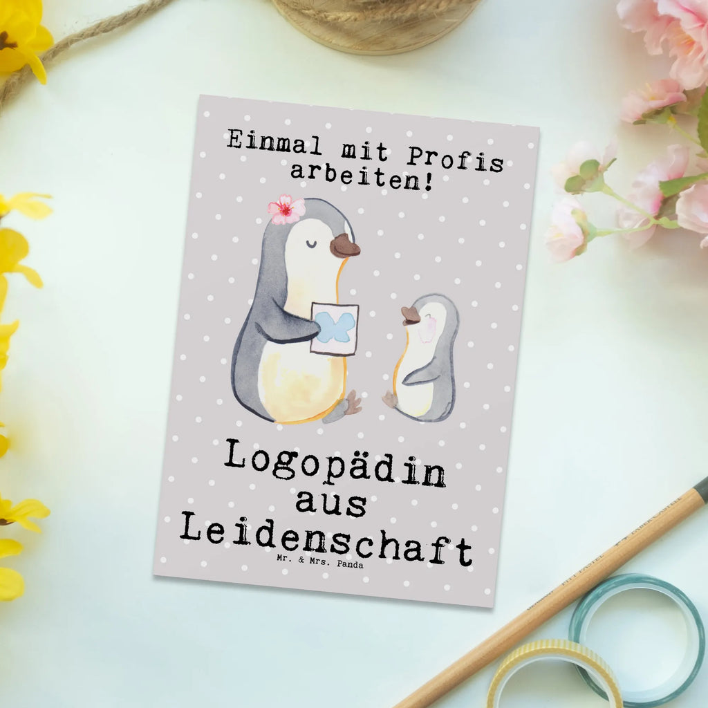 Postkarte Logopädin aus Leidenschaft Postkarte, Karte, Geschenkkarte, Grußkarte, Einladung, Ansichtskarte, Geburtstagskarte, Einladungskarte, Dankeskarte, Ansichtskarten, Einladung Geburtstag, Einladungskarten Geburtstag, Beruf, Ausbildung, Jubiläum, Abschied, Rente, Kollege, Kollegin, Geschenk, Schenken, Arbeitskollege, Mitarbeiter, Firma, Danke, Dankeschön, Logopädin, Logopädie, Studium