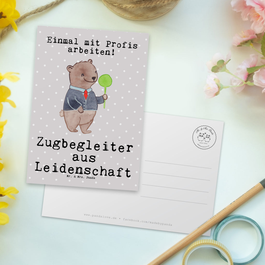 Postkarte Zugbegleiter Leidenschaft Postkarte, Karte, Geschenkkarte, Grußkarte, Einladung, Ansichtskarte, Geburtstagskarte, Einladungskarte, Dankeskarte, Ansichtskarten, Einladung Geburtstag, Einladungskarten Geburtstag, Beruf, Ausbildung, Jubiläum, Abschied, Rente, Kollege, Kollegin, Geschenk, Schenken, Arbeitskollege, Mitarbeiter, Firma, Danke, Dankeschön